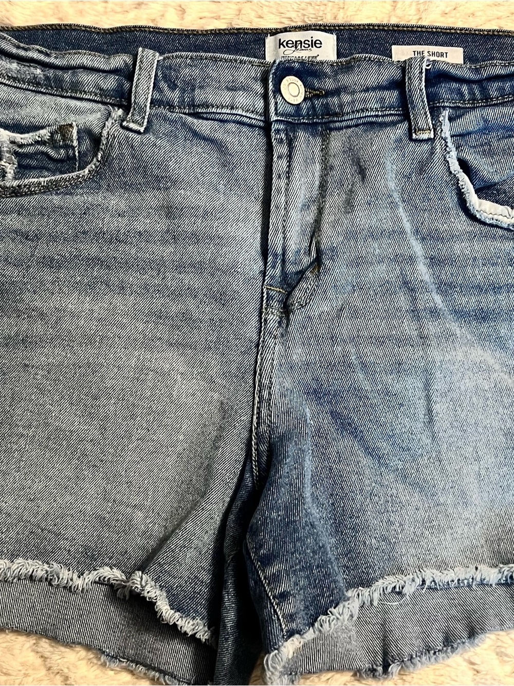 Kensie Light Blue Denim Jean Shorts